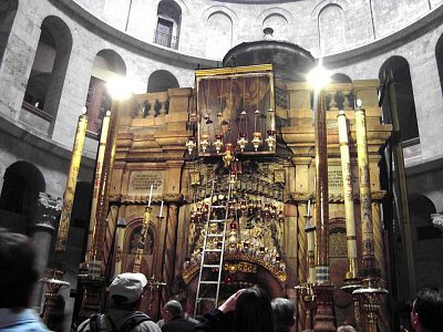 Aedicula.  Chrám Božího Hrobu, Jeruzalém *