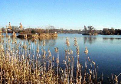 Toušeň - Čelákovice. Jezero Mezi mosty